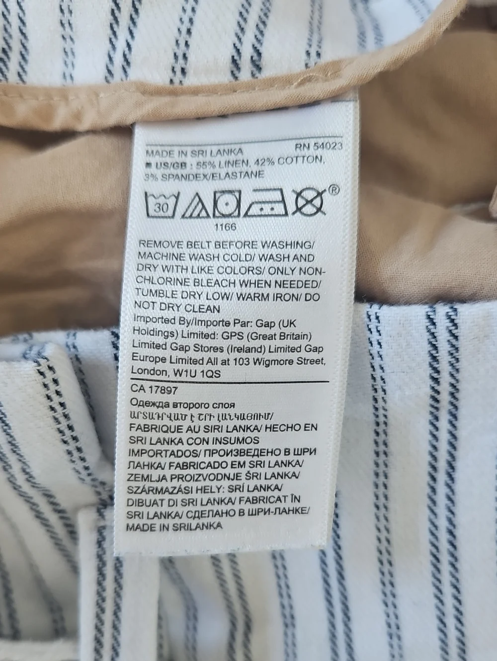 Linen Banana Republic Paper Bag Waist Pants